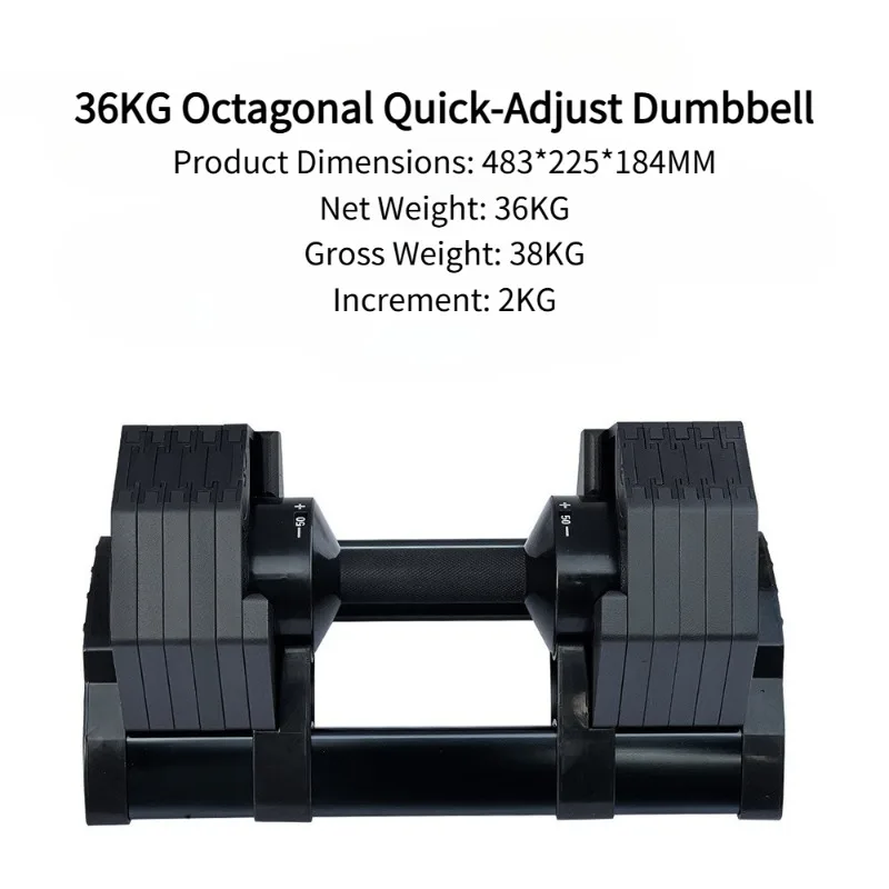 Home Gym Recommendations - 36kg Popüler Sekizgen Hızlı Ayarlanabilir Dambıllar: