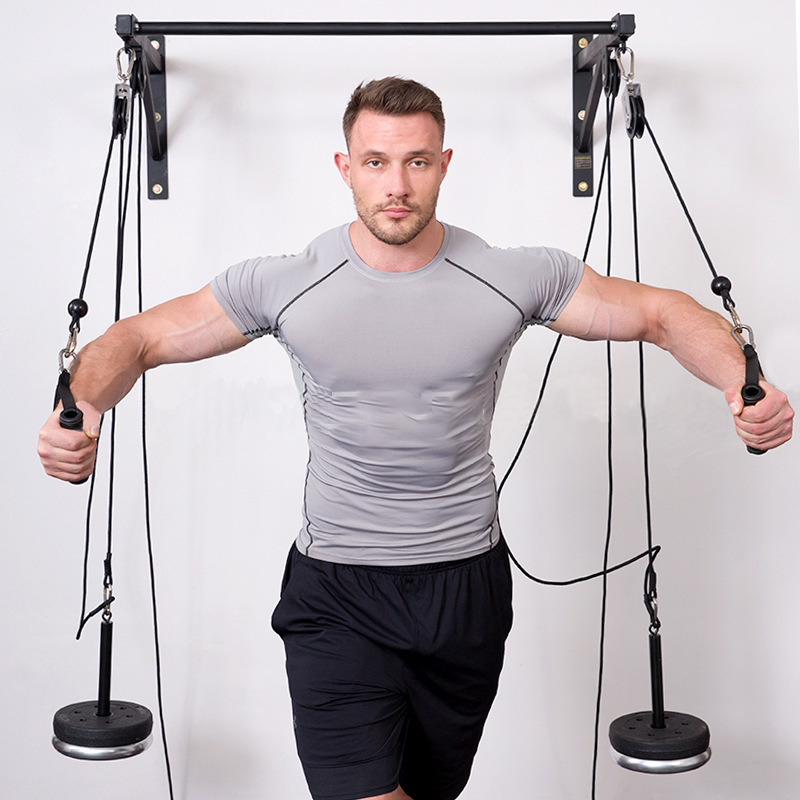 Home Gym Diy Pulley System - Duvara monte DIY spor kasnak kablo