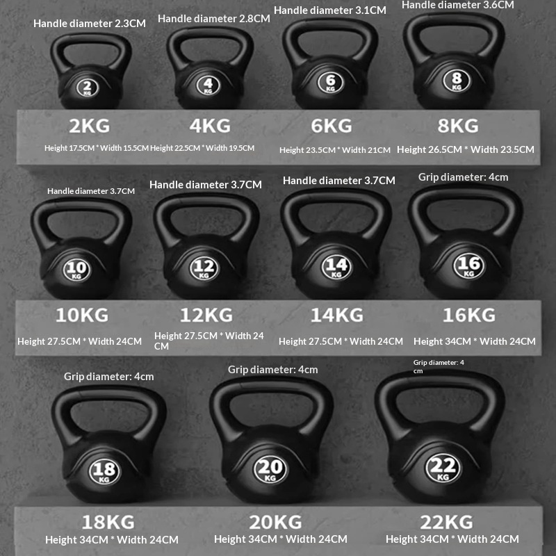 Home Gym Necessities - 2026 Fitness Ayarlanabilir 8kg Kettlebell Ergonomik