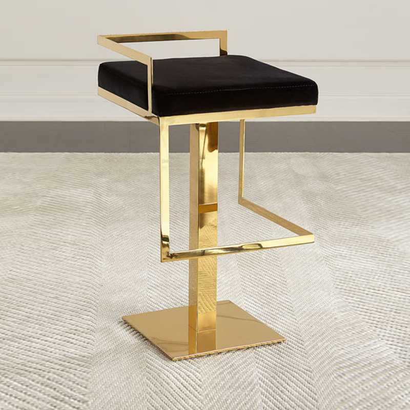 Home Gym Gold - Modern Lüks Siyah Kuğu Kadife Kumaş