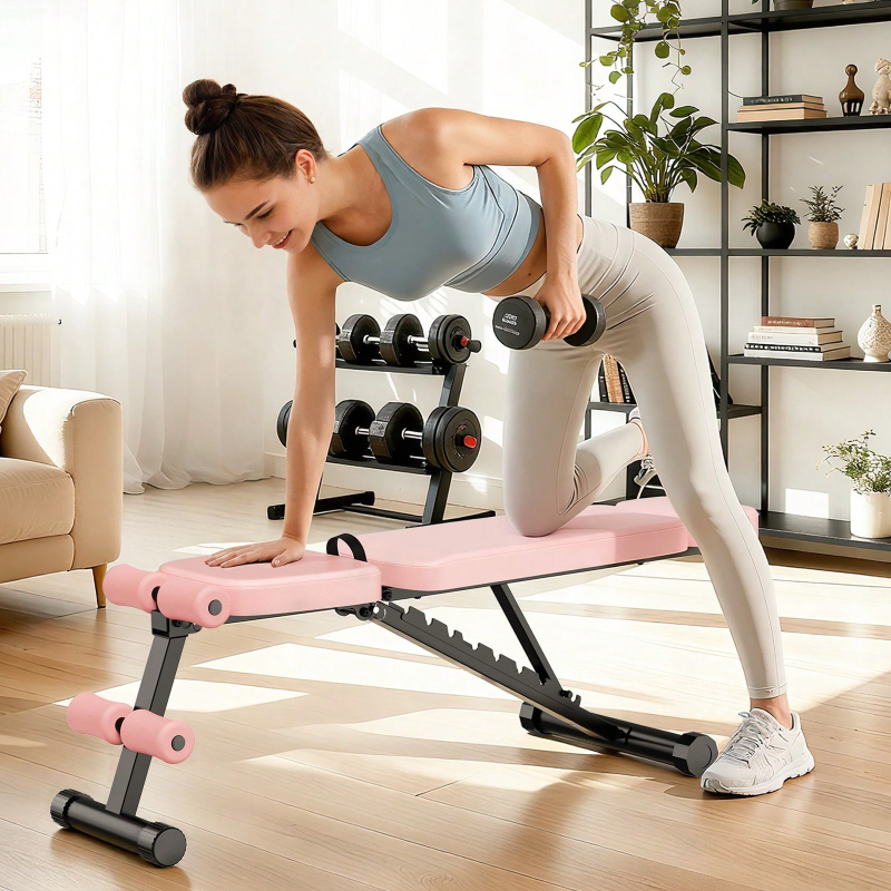 Home Gym Full Body - 9 Pozisyonlu Ayarlanabilir Ağırlık Sehpası Katlanabilir