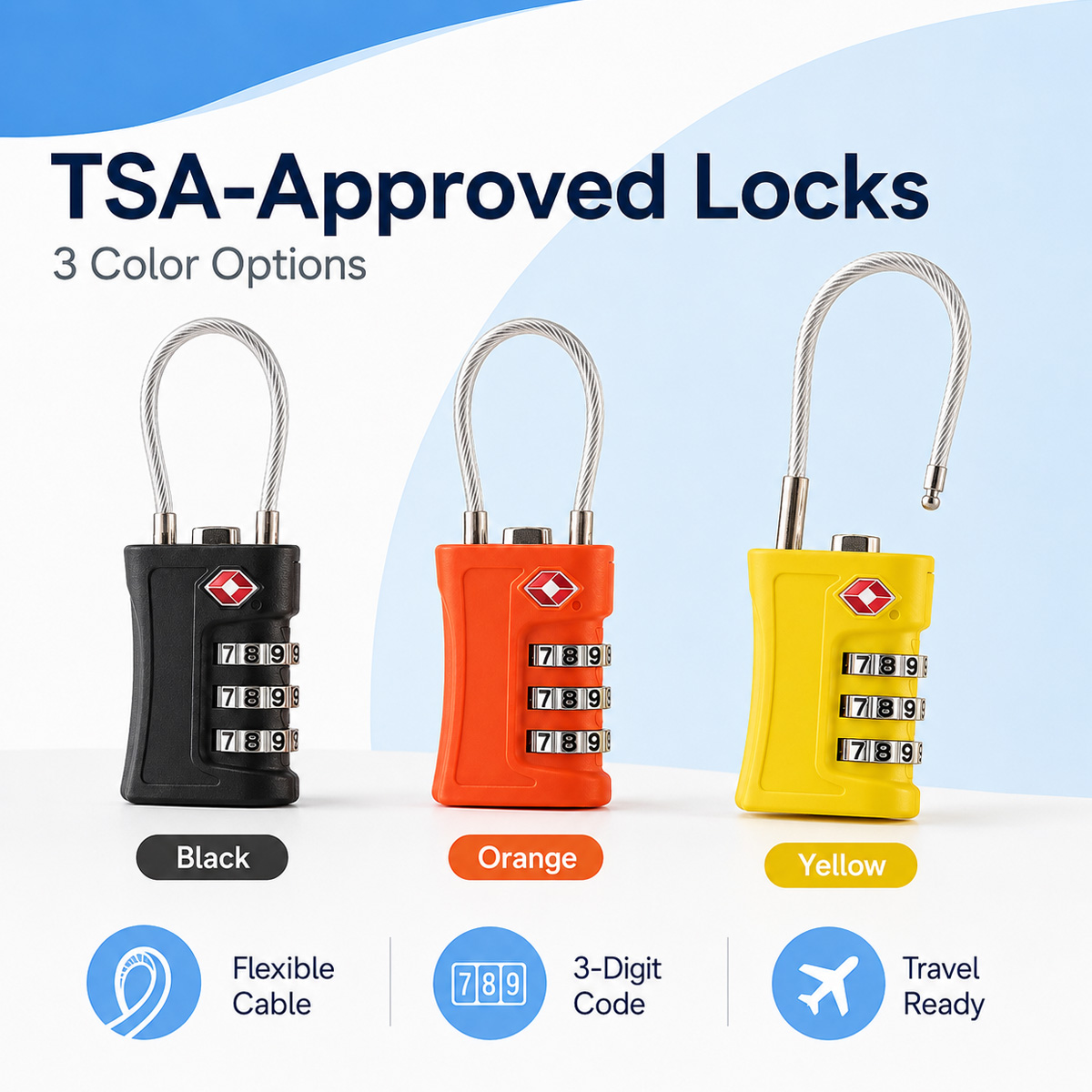 TSA Onaylı Bagaj Kilidi 3 Hane - Home Gym Necessities incelemesi ve fiyatı
