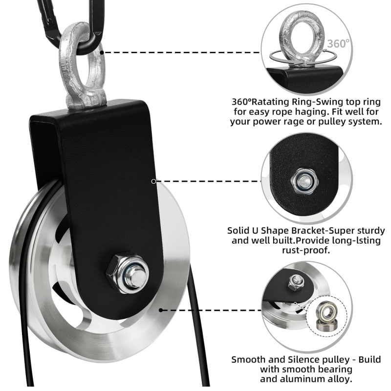 1 Adet Alüminyum Alaşımlı Kabl - Home Gym Diy Pulley System incelemesi ve fiyatı